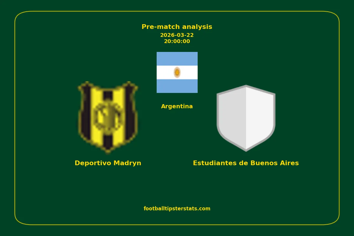 Pre-match analysis: Deportivo Madryn vs Estudiantes de Buenos Aires on 2026-03-22